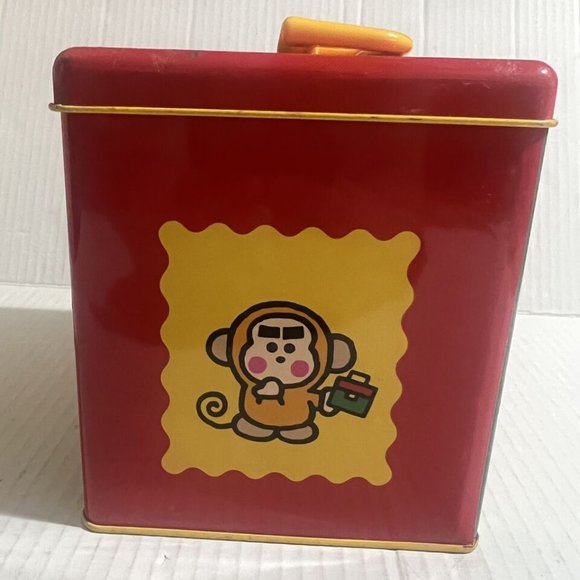 Sanrio Yellow Metal Toy Box with Monkey Design - Picture 4 of 10